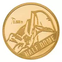 Wyspy Cooka: Wyspy Cooka Mountains – Half Dome 0,5 grama 2023 Proof - złota moneta