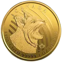 Zew Natury: Kanadyjski Ryś 1 uncja 2020  - złota moneta