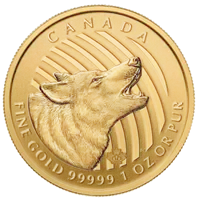 Zew Natury: Wyjący Wilk 1 uncja 2014 - złota moneta