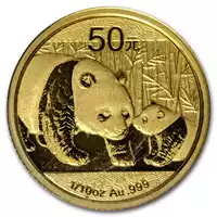 Chińska Panda 1/10 uncji 2011 - złota moneta