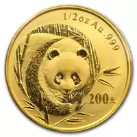 Chińska Panda 1/2 uncji 2003 - złota moneta
