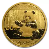 Chińska Panda 3 gramy 2017 - złota moneta