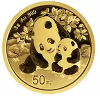 Chińska Panda 3 gramy 2024 - złota moneta