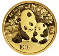 Chińska Panda 8 gramów 2024 - złota moneta