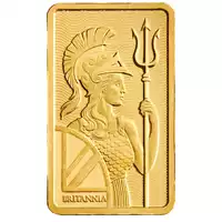 Złota sztabka 1 gram Britannia Royal Mint awers