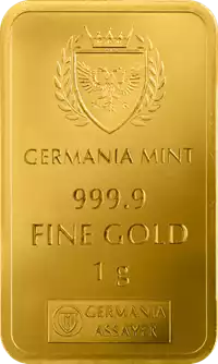 Złota sztabka 1 gram Germania Mint