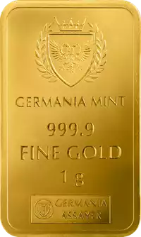 Złota sztabka 1 gram Germania Mint Rok Węża 2025