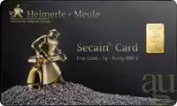 Złota sztabka 1 gram Heimerle + Meule