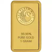 Złota sztabka 1 gram Perth Mint