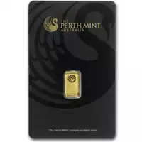 Złota sztabka 1 gram Perth Mint CertiCard