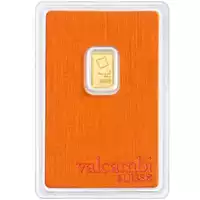 Złota sztabka 1 gram Valcambi CertiCard