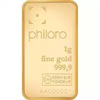Złota sztabka 1 gram Valcambi Philoro