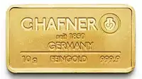 Złota sztabka 10 gramów C.Hafner