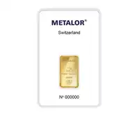 Złota sztabka 10 gramów Metalor