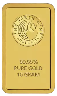 Złota sztabka 10 gramów Perth Mint