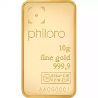 Złota sztabka 10 gramów Valcambi Philoro