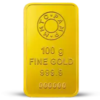 Złota sztabka 100 gramów niesortowana różni producenci