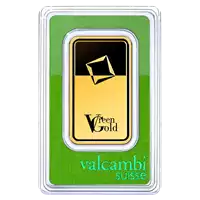 Złota sztabka 100 gramów Valcambi Green Gold