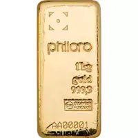 Złota sztabka 1000 gramów Valcambi Philoro odlewana