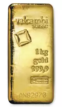 Złota sztabka 1000 gramów Valcambi