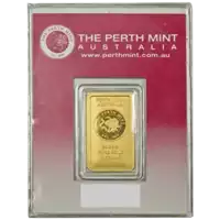 Złota sztabka 2 gramy Perth Mint awers