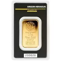 Złota sztabka 20 gramów Argor-Heraeus