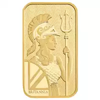 Złota sztabka 20 gramów Britannia Royal Mint awers