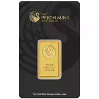 Złota sztabka 20 gramów Perth Mint awers
