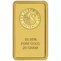 Złota sztabka 20 gramów Perth Mint