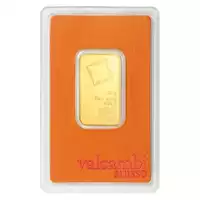Złota sztabka 20 gramów Valcambi CertiCard