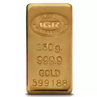 Złota sztabka 250 gramów IGR odlewana