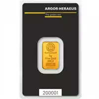 Złota sztabka 5 gramów Argor-Heraeus