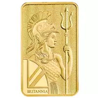 Złota sztabka 5 gramów Britannia Royal Mint awers