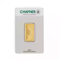Złota sztabka 5 gramów C.Hafner CertiCard