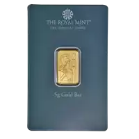 Złota sztabka 5 gramów Royal Mint Happy Birthday opakowanie