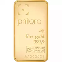Złota sztabka 5 gramów Valcambi Philoro
