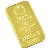 Złota sztabka 50 gramów Münze Österreich