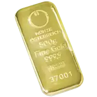 Złota sztabka 500 gramów Münze Österreich