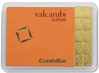 Złota sztabka Valcambi 10 x 1g Combibar