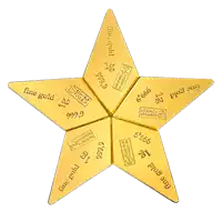 Złota sztabka Valcambi 5 x 1g Combibar Star