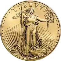 Amerykański Orzeł 1/2 uncji 2024 - złota moneta