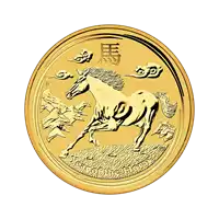 Australijski Lunar – Rok Konia 2014 2 uncje - złota moneta