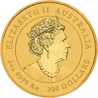 Złoty Australijski Lunar - Rok Myszy 2020 2 uncje złota moneta awers