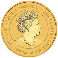 Złoty Australijski Lunar – Rok Smoka 2024 1/4 uncji złota moneta awers