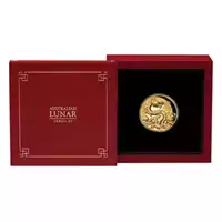 Złoty Australijski Lunar – Rok Smoka 2024 1 uncja Proof złota moneta pudełko