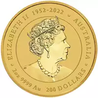 Złoty Australijski Lunar – Rok Smoka 2024 2 uncje złota moneta awers