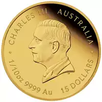 Australijski Lunar – Rok Węża 2025 1/10 uncji Proof - złota moneta