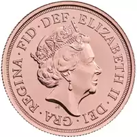 Złoty Brytyjski Podwójny Suweren 2020 złota moneta awers