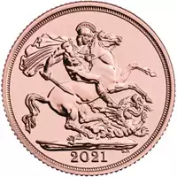 Pół Brytyjskiego Suwerena - złota moneta