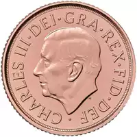 Złoty Brytyjski Suweren 2024 złota moneta awers